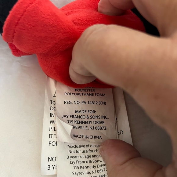 DISNEY MICKEY MOUSE PLUSHIE STUFFED TOY UNISEX 14”‎ RED BLACK ICONIC CARTOON - Picture 4 of 9